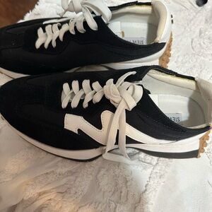 Steve Madden Black and White Athletic Sneakers